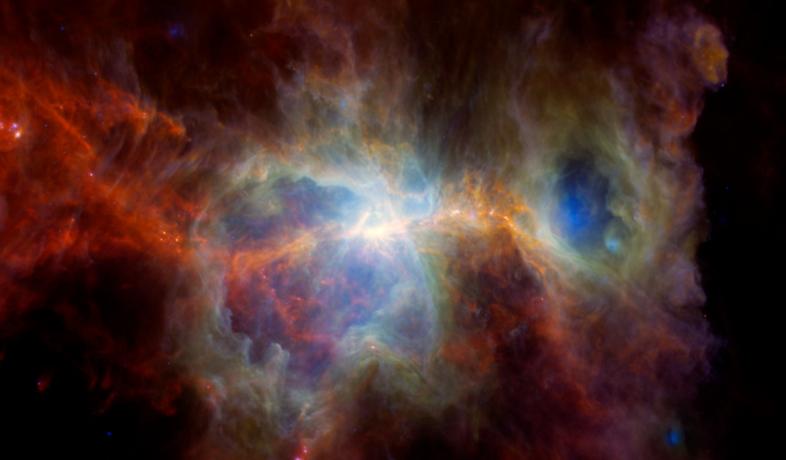 Orion-dust-herschel-spitzer-wise